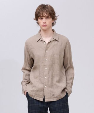 J.PRESS MEN 【LIBECO】リネンオープンカラー シャツ