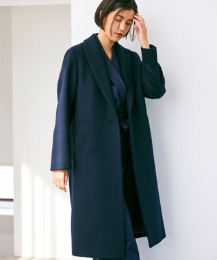 BEIGE， 【S-size】PASSY / チェスターコート Navy