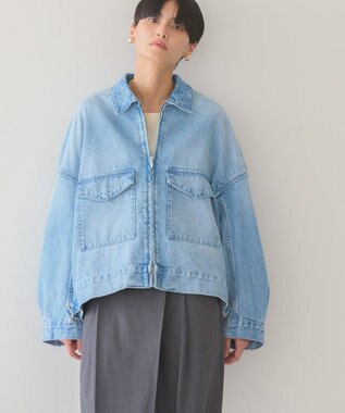 AMERICAN HOLIC デニムショートブルゾン Light Indigo
