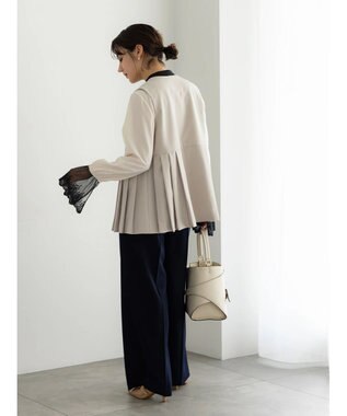 Te chichi 【セレモニーアイテム】レースカフスブラウス ベージュ