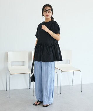 CRAFT STANDARD BOUTIQUE ペプラムチュニック Black