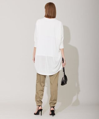 ICB 【洗える】ドライコットンアセテート ドルマンスリーブカーディガン オフホワイト系