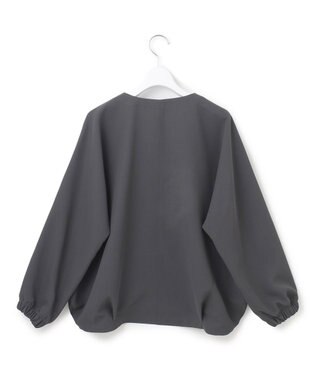 J.PRESS YORK STREET 【WOMEN】ジャージライクツイル ドルマンブルゾン グレー系