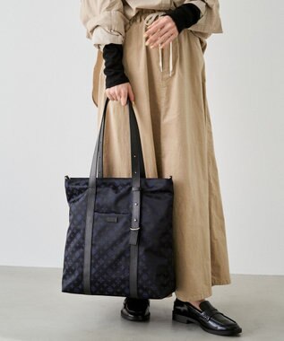 russet アシンメトリーハンドルトートバッグ(SF-237) Black/Navy