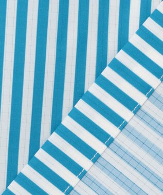 PW CIRCULUS 【高通気 / 軽撥水 / 軽量のDotAir 使用】【MEN】ストライプ柄オープンカラー サックスブルー系2