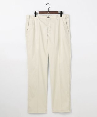 JOSEPH ABBOUD 【キングサイズ・ウエストも伸びる!/JAPANファブリック】ヴィンテージコットン ストレッチ パンツ ライトグリーン系