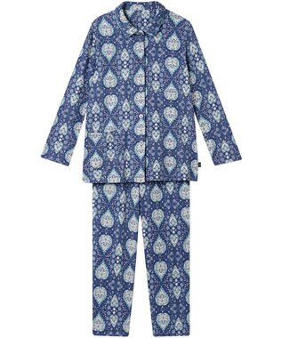 WACOAL ワコール_リラックス＆スリープ パジャマ 綿100%(本体) あったか 長袖 長ズボン ミントン レディース NDW459 /ワコール