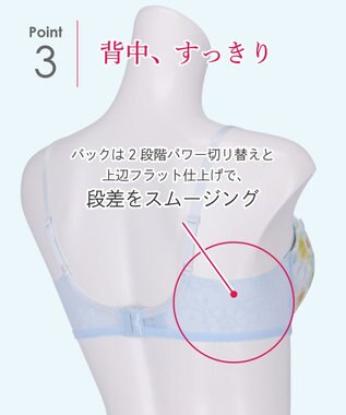 Wing ブラジャー 夏のブラストレスから解放 汗の不快感を軽減(カップ肌側・ワイヤーループ・バック) 背中すっきり 【ときはなつブラ】 KB2872 ウイング／ワコール サックス