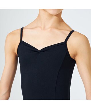 Chacott プリンセスライン入りキャミソールレオタード ブラック