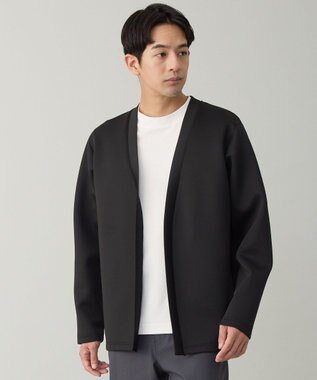 UNFILO MENS BEAUTY FORM JERSEY 着流しカーディガン ブラック