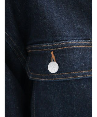 Te chichi ノーカラーデニムジャケット ネイビー