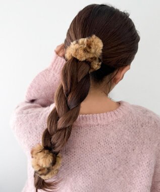 WEGO L2Pファーヘアゴム 柄1