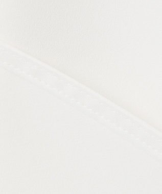 組曲 【KUMIKYOKU NAVY】ジョーゼットシフォン スタンドフリルブラウス パールホワイト系