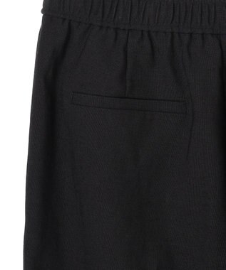 UNFILO 【セットアップ着用可/ウエストゴム】TENNEN TOUCH セミフレア パンツ ブラック