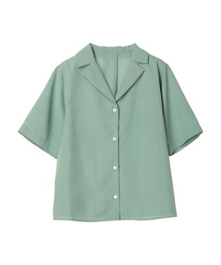 Green Parks 接触冷感　開襟シャツ Green