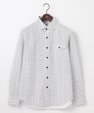 JOSEPH ABBOUD 【サスティナブル素材】テンセルプリント シャツ ホワイト系5