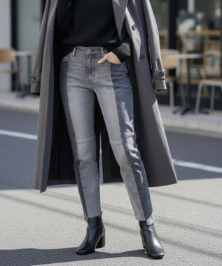 OP／FILA 【OP】美脚パッチワークデニム