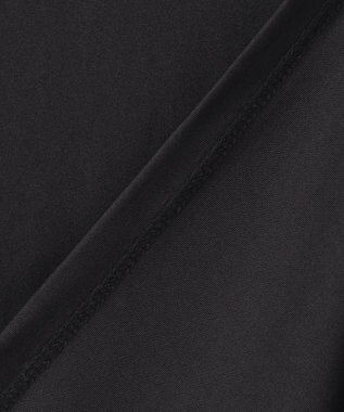 ICB L 【洗える】 PlaXフィラメントジャージー ドレープカットソー ブラック系