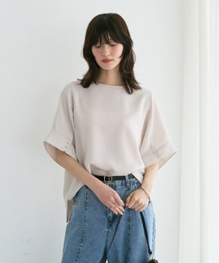 YECCA VECCA 【接触冷感】ドルマンブラウス Light Beige