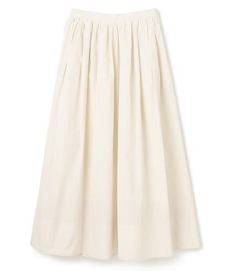 uncrave メモリータフタ フレアスカート エクリュ