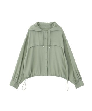 earth music&ecology 【予約】シアーシャツブルゾン ライトカーキ