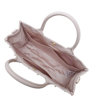 Maison de FLEUR パール2Wayトートバッグ Grayish Pink