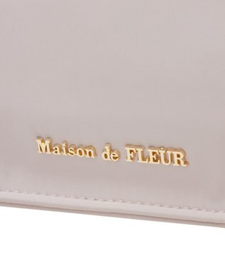 Maison de FLEUR パール2Wayトートバッグ Grayish Pink