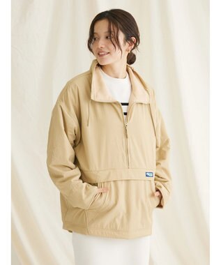 CRAFT STANDARD BOUTIQUE ナイロン×裏フリースアノラックブルゾンＬ／Ｓ Beige