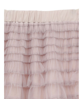 earth music&ecology ティアードフリルチュールスカート Shocking Pink