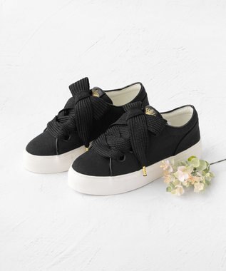 TOCCA BIGRIBBON CANVAS SNEAKERS スニーカー ブラック系