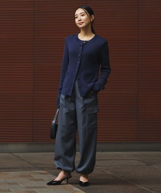 uncrave 【モデル村岡美里さん × uncrave STANDARD】ニットジャケット ネイビー