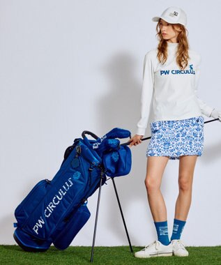 PW CIRCULUS 【 吸水速乾 / ストレッチ 】【WOMEN】裾2WAY デルフト バルーンスカート ゴルフウェア レディース スカイブルー系5