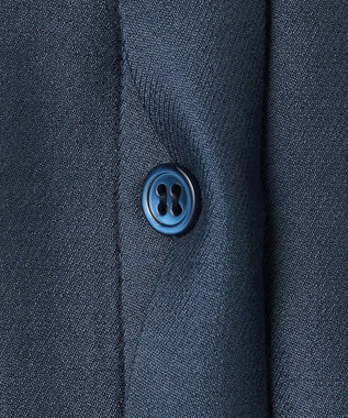 ICB 【洗える】ウールワッシャーツイル シャツドッキング ワンピース ブルーグレー×ブラック