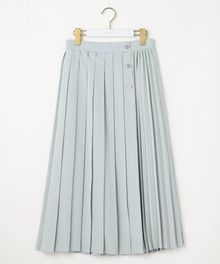 ANY SIS 【洗える】ダブルプリーツコンビ スカート ミント