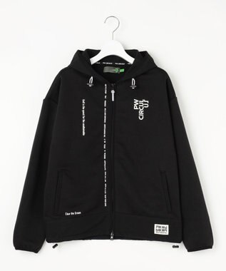 PW CIRCULUS 【WOMEN】裏毛ジップアップフーディー ブラック系