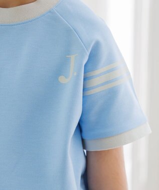 J.PRESS KIDS 【吸水速乾】【100-130cm】ポンチローマ ラグランＴシャツ サックスブルー系