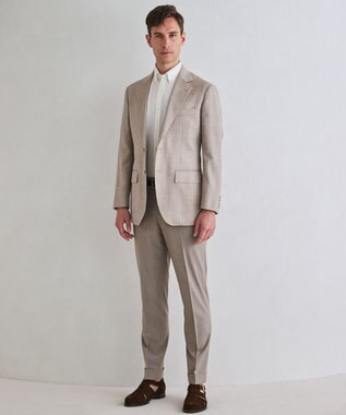 GOTAIRIKU 【Loro Piana Fabric】SUMMER TIME ジャケット_ヘリンボーン織 ベージュ×ヘリンボーン