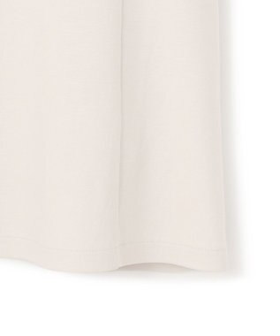 23区 L 【Lサイズ限定/洗える】スカーフプリントコンビ スリーブデザイン カットソー ベージュ×ブラック