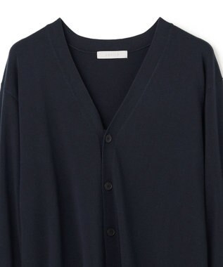 UNFILO MENS 【男女兼用】ソフトサーモ アンチピリングニット カーディガン ネイビー