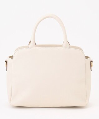 ANY SIS 【2WAY】ベルトバックルラウンドミディトート バッグ アイボリー