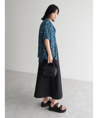 Green Parks 表面感キャミワンピース Black