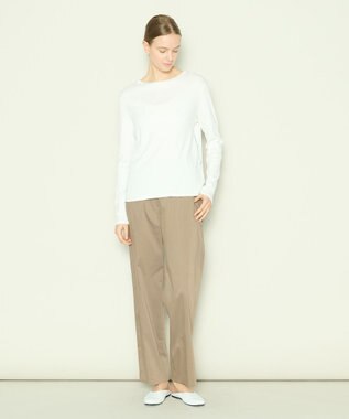 JOSEPH 【洗える】クリーミーリブ　ロングスリーブトップス White