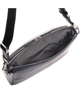 ACE BAGS & LUGGAGE ultima TOKYO ウルティマ トーキョーケヴィン ショルダーバッグ ヨコ型2WAYタイプ レザー 77994 ネイビー