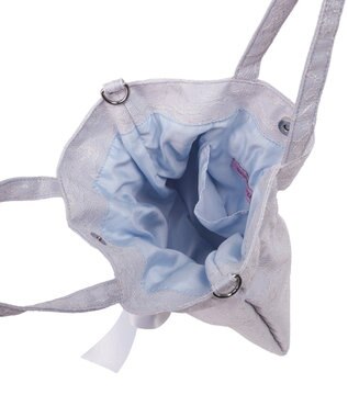 Maison de FLEUR ブルーマニアリボン２Ｗａｙトートバッグ Grayish Blue