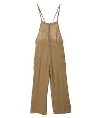 AMERICAN HOLIC リネンブレンドサロペットパンツ Camel