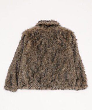 WEGO フェイクファーZIPブルゾン ライトベージュ