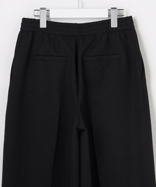 自由区 PEドビーストレッチワイド パンツ ブラック