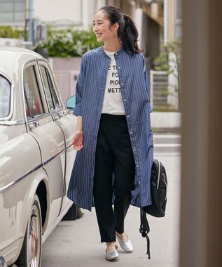 ANY L 【接触冷感/UVケア】アソートロゴ半袖Tシャツ オフ