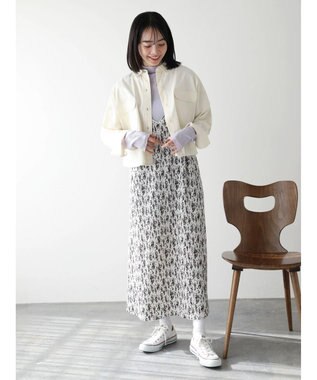 Green Parks 前後２ｗａｙ　プリーツキャミワンピース Ecru