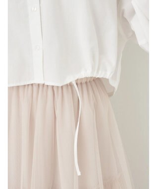 earth music&ecology ドロストヘムショートシャツ Off White